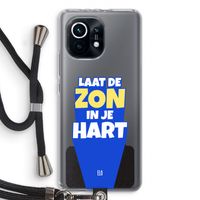 Laat de zon in je hart: Xiaomi Mi 11 Transparant Hoesje met koord