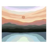 Ravensburger Creart schilderen op nummer - minimalistisch landschap