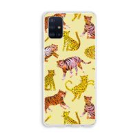 Cute Tigers and Leopards: Galaxy A51 4G Transparant Hoesje