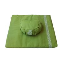 Meditation set with cushion crescent - Green