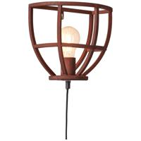 Brilliant Landelijke wandlamp Matrix 24cm roestbruin 96976/55