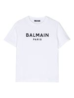 Balmain Kids t-shirt en coton à logo imprimé - Blanc - thumbnail