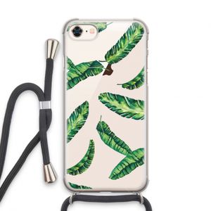 Lange bladeren: iPhone 8 Transparant Hoesje met koord