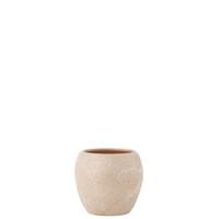 J-Line bloempot Round Terra - roze|goud - large - Ø 24 cm