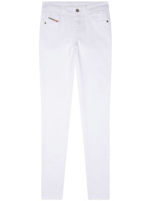 Diesel jean skinny Slandy à taille basse (2017) - Blanc