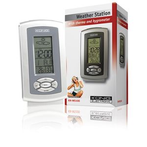 Thermo hygrometer weerstation met alarm en buitentemperatuur