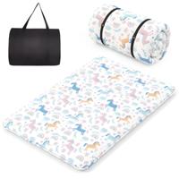 Japanse Futonmatras met Wasbare Hoes & Draagtas Vloermatras Kleurrijk 140 x 200 cm