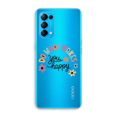 Happy days: Oppo Find X3 Lite Transparant Hoesje
