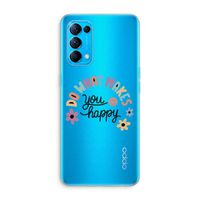 Happy days: Oppo Find X3 Lite Transparant Hoesje