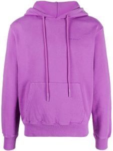 Off-White hoodie en coton à logo imprimé - Violet