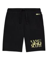 Lyle & Scott zomer sweat short jongens - Jet zwart - Formation Blur Graphic