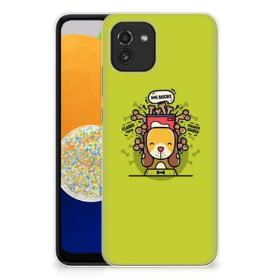 Samsung Galaxy A03 Telefoonhoesje met Naam Doggy Biscuit Samsung Galaxy A03 Telefoonhoesje met Naam Doggy Biscuit