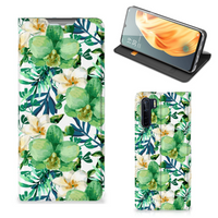 OPPO Reno3 | A91 Smart Cover Orchidee Groen - thumbnail