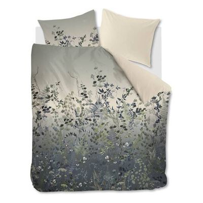 Kardol Dekbedovertrek Beautane - Blauwgroen - Lits-jumeaux 240x200/220 Cm