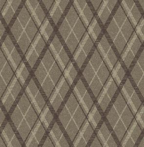 Dutch Wallcoverings Sauvage Ruit - Bruin