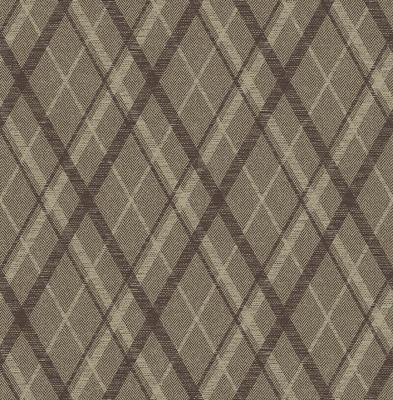 Dutch Wallcoverings Sauvage Ruit - Bruin