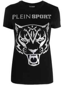 Plein Sport t-shirt imprimé à logo - Noir