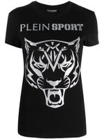 Plein Sport t-shirt imprimé à logo - Noir - thumbnail