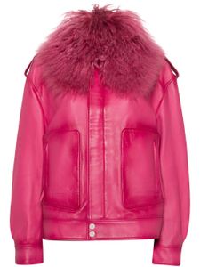 Blumarine manteau à empiècements détachables - Rose