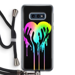 Hold My Heart: Samsung Galaxy S10e Transparant Hoesje met koord