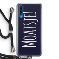 Moatsje!: Samsung Galaxy A50 Transparant Hoesje met koord