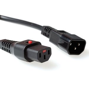 Microconnect PC1002 electriciteitssnoer Zwart 0,5 m C13 stekker C14 stekker