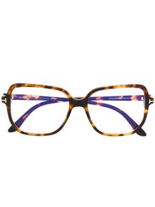 TOM FORD Eyewear lunettes de vue à monture oversize - Marron