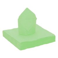 Santex feest servetten mintgroen - 25x stuks - 40 x 40 cm   - - thumbnail