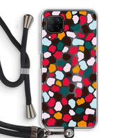 Colored Giraffe: Huawei P40 Lite Transparant Hoesje met koord