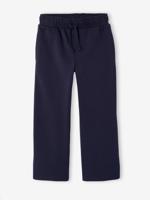 Wijde joggingbroek voor jongens marineblauw