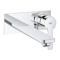 GROHE Lineare New waterbesparende afbouwdeel inbouw wandkraan L-size met uitloop 20.7cm chroom 23444001 - thumbnail