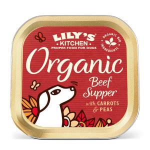 Lily&apos;s Kitchen Organic Supper rund paté natvoer hond 44 x 150 g