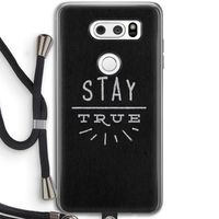 Stay true: LG V30 Transparant Hoesje met koord