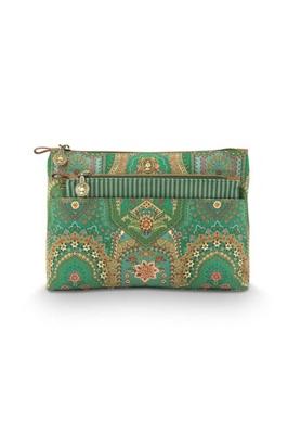 Pip Studio Pip Studio Caryn Cosmetic Bags Combi Jabali Green 26x7.5x18cm/22x1x13cm