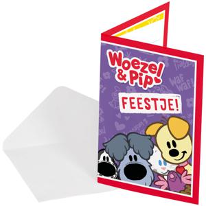 Uitnodigingen Woezel En Pip (8st)