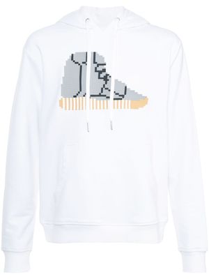 Mostly Heard Rarely Seen 8-Bit hi-top sneaker hoodie - Blanc