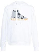 Mostly Heard Rarely Seen 8-Bit hi-top sneaker hoodie - Blanc