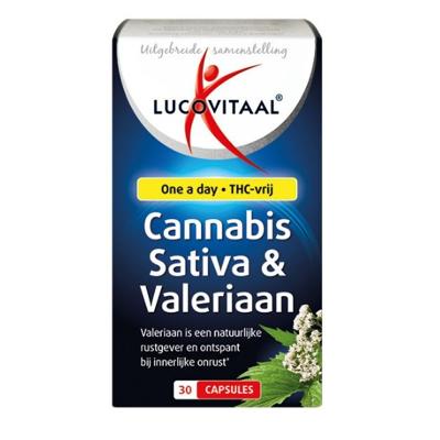 Lucovitaal Cannabis, Sativa, Valeriaan 30Capsules