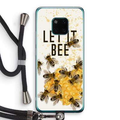 Let it bee: Huawei Mate 20 Pro Transparant Hoesje met koord