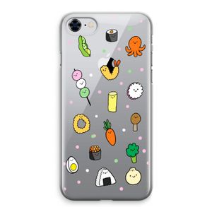 Happy bento friends: iPhone 8 Transparant Hoesje