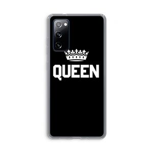 Queen zwart: Samsung Galaxy S20 FE / S20 FE 5G Transparant Hoesje