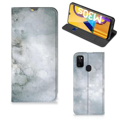 Bookcase Samsung Galaxy M30s | M21 Painting Grey Bookcase Samsung Galaxy M30s | M21 Painting Grey