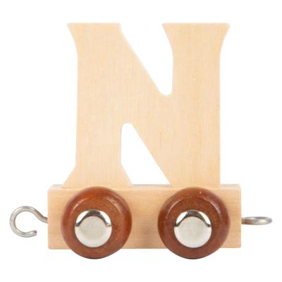 Small Foot - houten lettertrein - n - 12 stuks