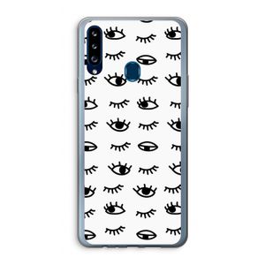 Eye pattern #2: Samsung Galaxy A20s Transparant Hoesje