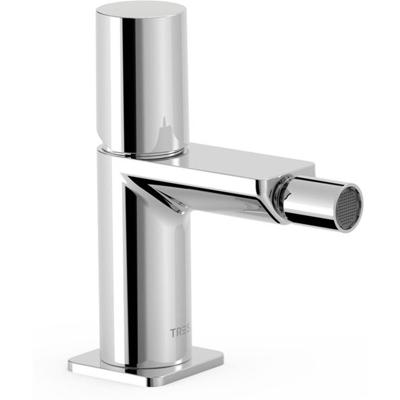 Bidetkraan Tres Loft | Opbouw | Mengkraan | 1-knop | Rond | Chroom