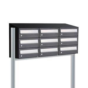 Allux Hive Set 3-Breed, 3-Hoog Met Dak Op Statief Zwart - 40030070_3x3ds