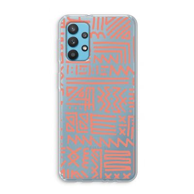 Marrakech Pink: Samsung Galaxy A32 4G Transparant Hoesje