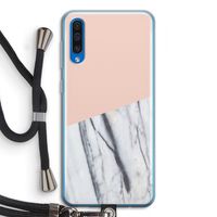 A touch of peach: Samsung Galaxy A50 Transparant Hoesje met koord
