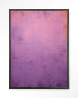Urban Cotton Wandkleed 'Purple' 110 x 145cm in Floating Frame - black