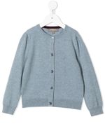 N.PEAL KIDS cardigan en maille fine - Bleu